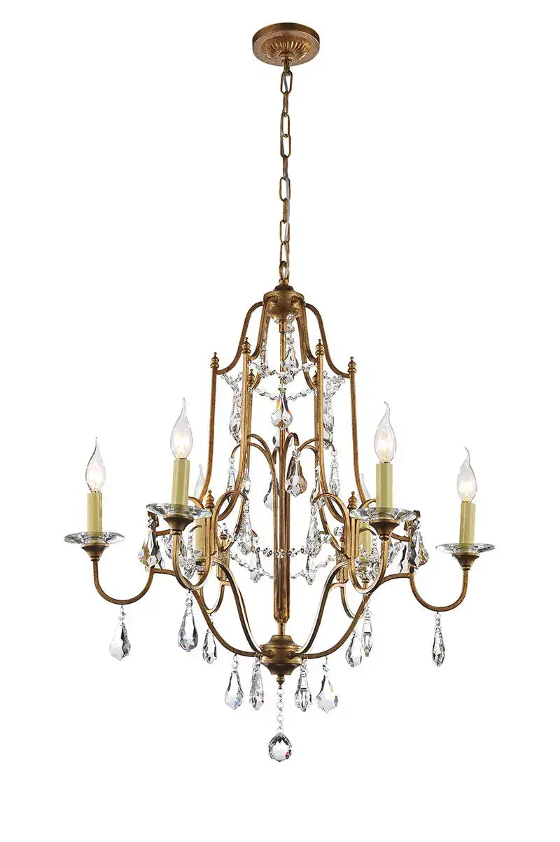 CWI LIGHTING ELECTRA 6-LIGHT CHANDELIER 9836P28-6-125