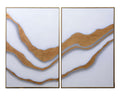 SUNPAN Gold Abyss (set Of 2) Gold Floater Frame A0190