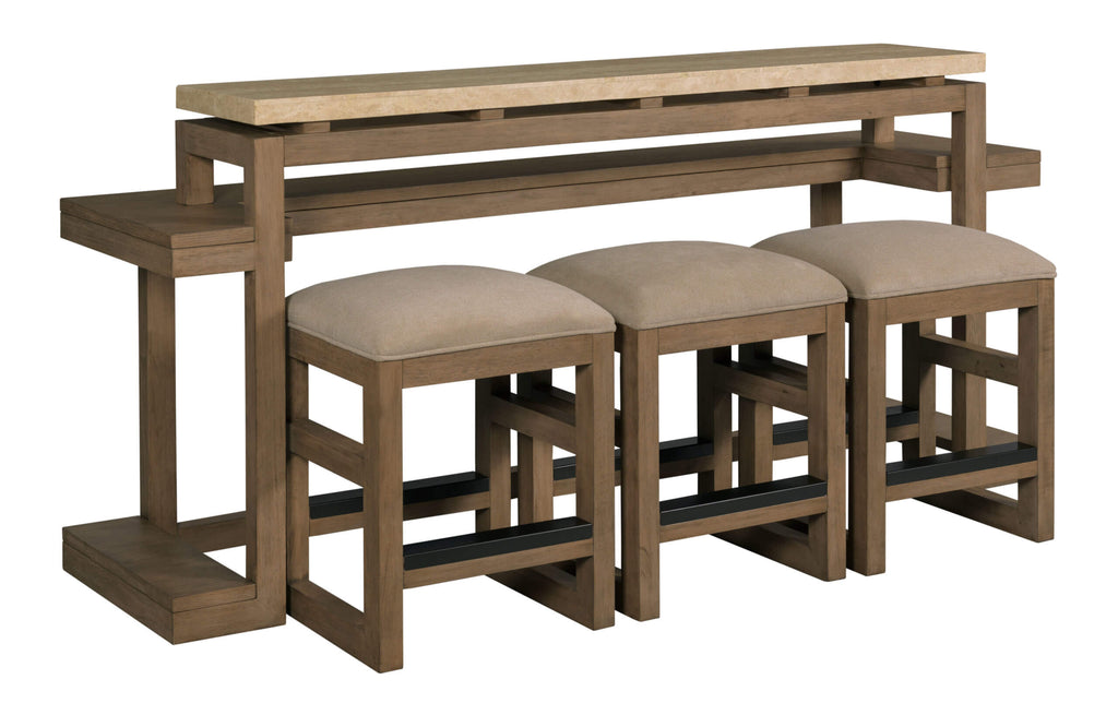 HAMMARY NASH COUNTER CONSOLE W/3 STOOLS 208-587