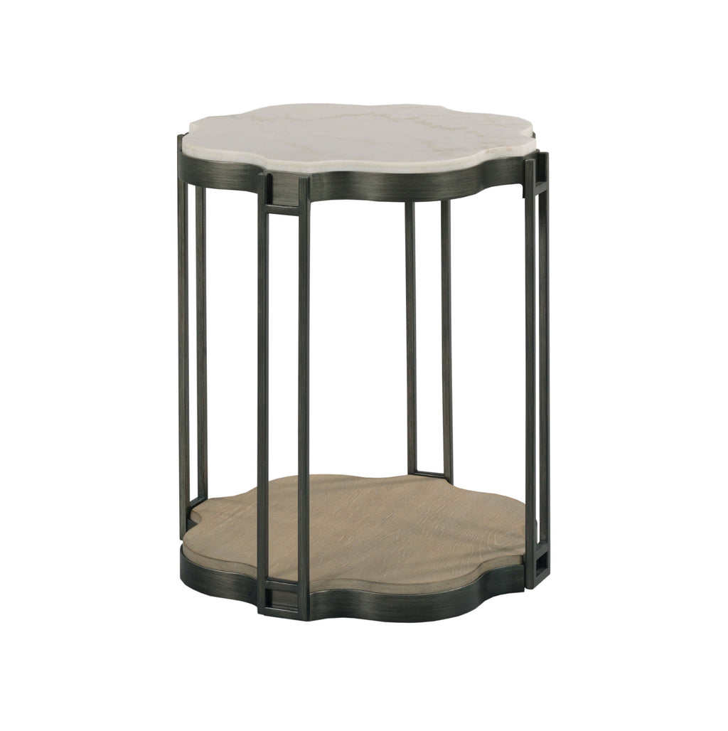 HAMMARY HIDDEN TREASURES QUATREFOIL SHAPED END TABLE 090-1180