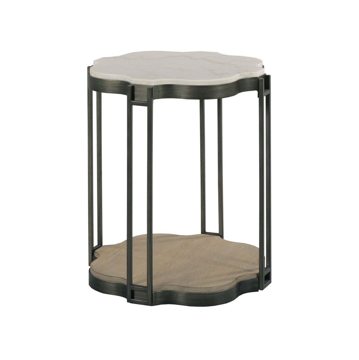 HAMMARY HIDDEN TREASURES QUATREFOIL SHAPED END TABLE 090-1180