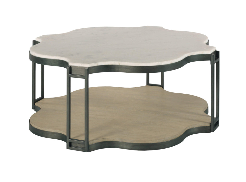 HAMMARY HIDDEN TREASURES QUATREFOIL SHAPED COFFEE TABLE 090-1181