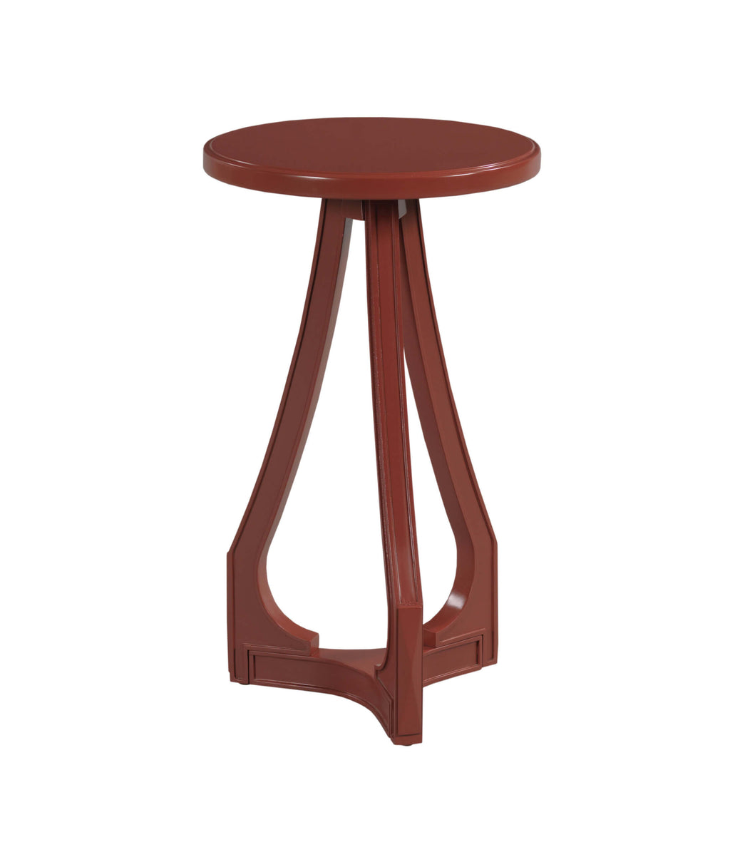 HAMMARY HIDDEN TREASURES CRANBERRY ACCENT TABLE 090-1185