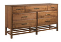 KINCAID MONOGRAM WALNUT WONDERLAND SEVEN DRAWER DRESSER 315-130