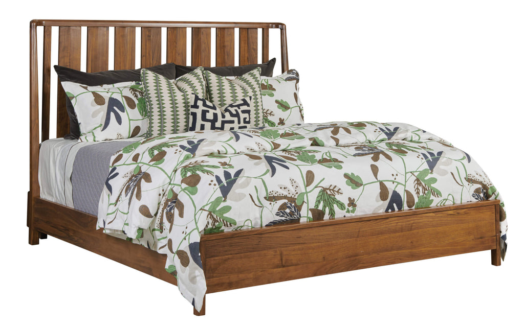 KINCAID MONOGRAM WALNUT ASHBURN SLAT BED QUEEN 315-304P
