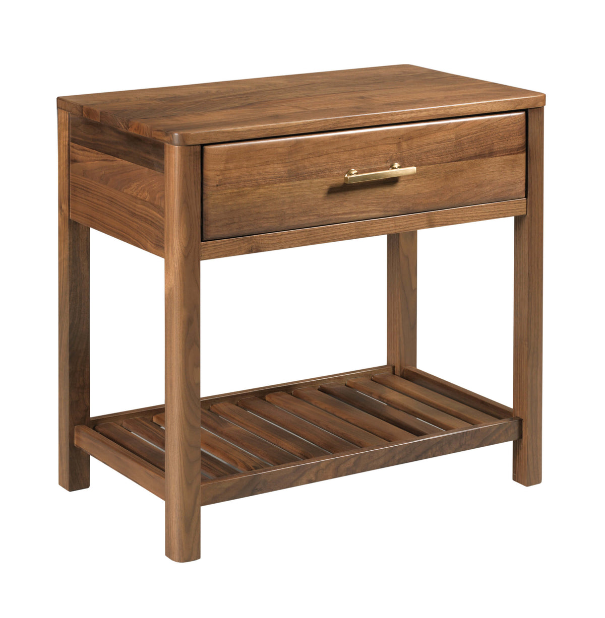 KINCAID MONOGRAM WALNUT HIGHLAND OPEN NIGHTSTAND 315-422