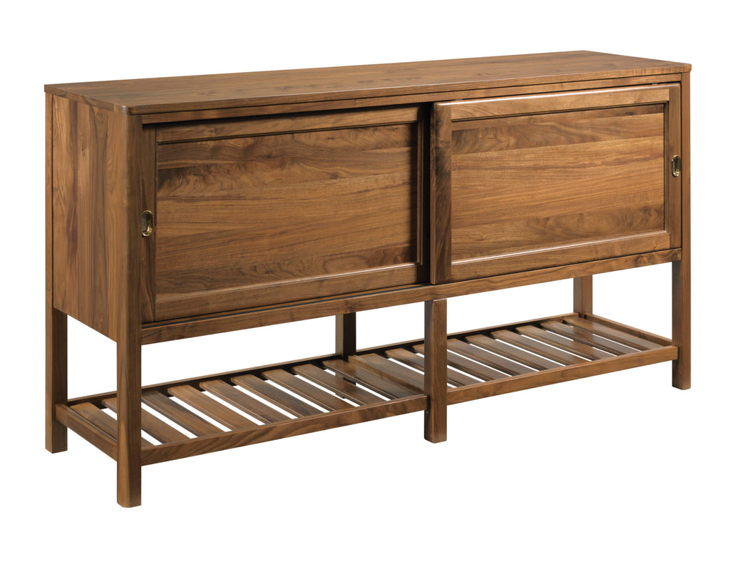 KINCAID MONOGRAM WALNUT ROANOKE DISPLAY BUFFET 315-850