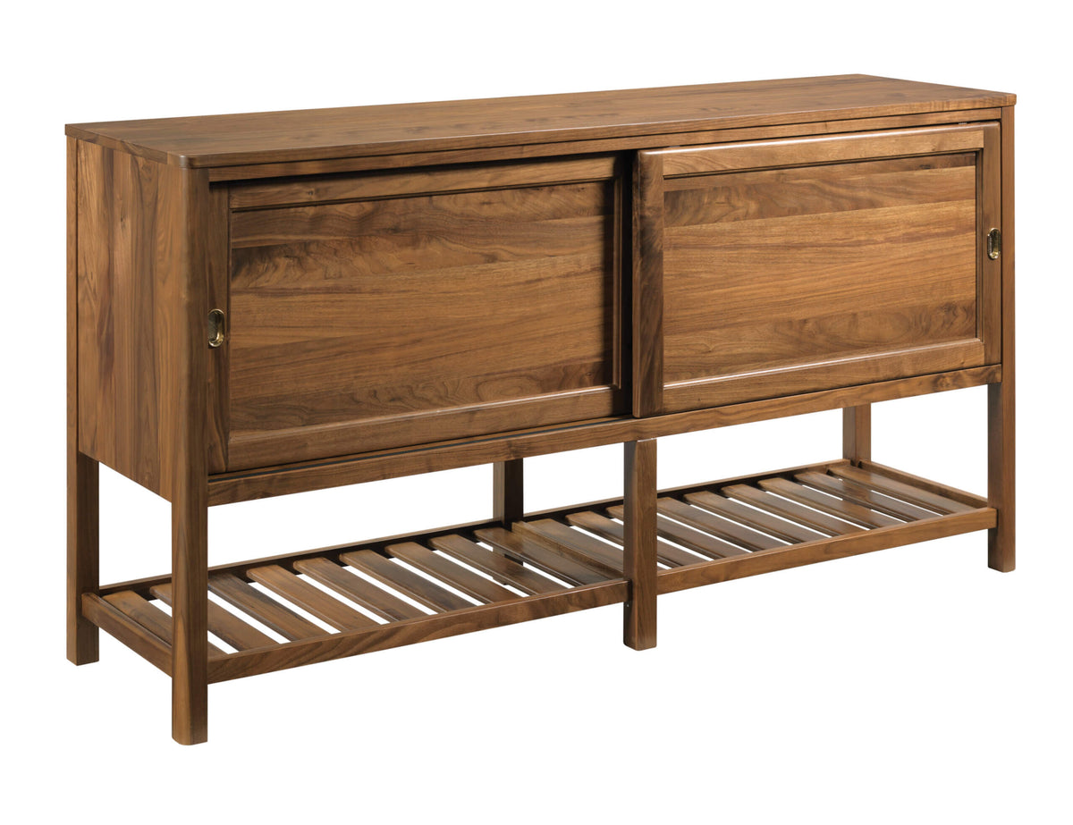 KINCAID MONOGRAM WALNUT ROANOKE DISPLAY BUFFET 315-850