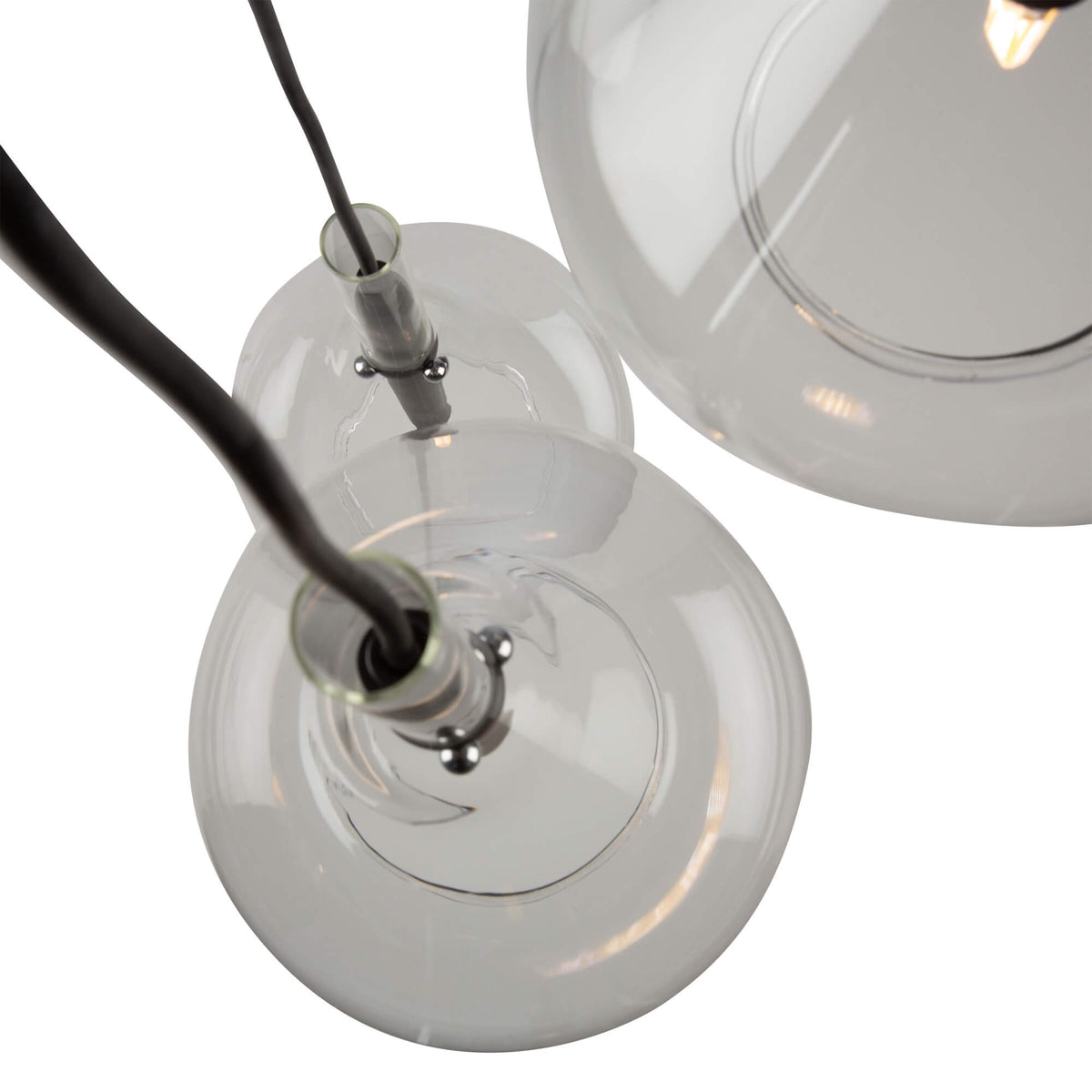 ARTCRAFT CONIC 3 LIGHT PENDANT BLACK AC11163BK