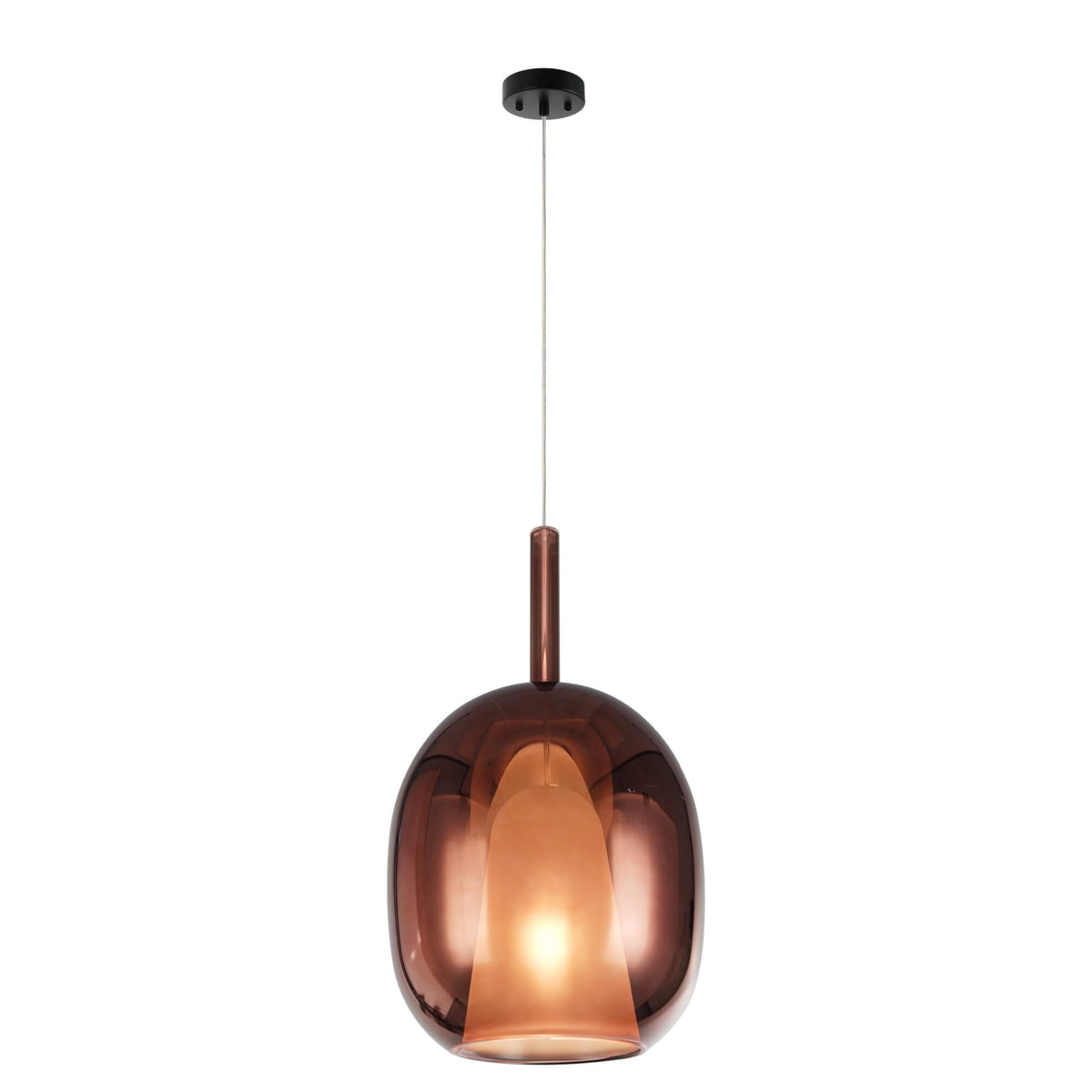 ARTCRAFT DUSK PENDANT ESPRESSO GLASS AC11219EC