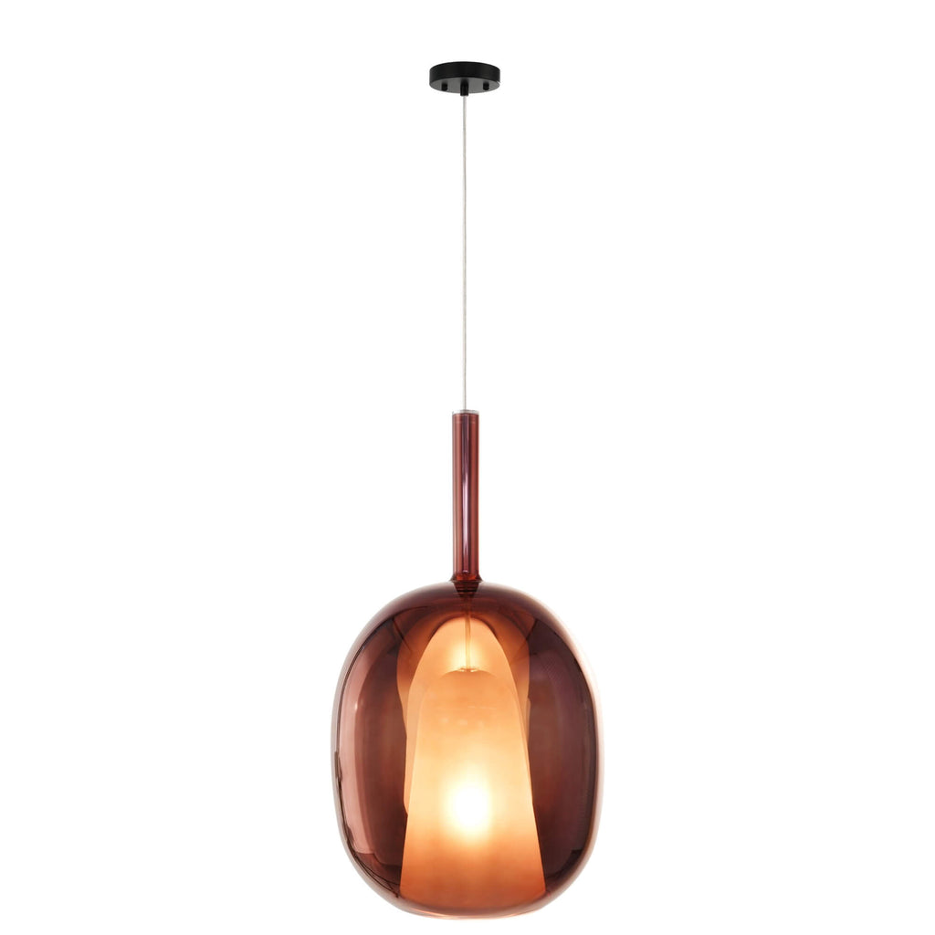 ARTCRAFT DUSK PENDANT ESPRESSO GLASS AC11219EC