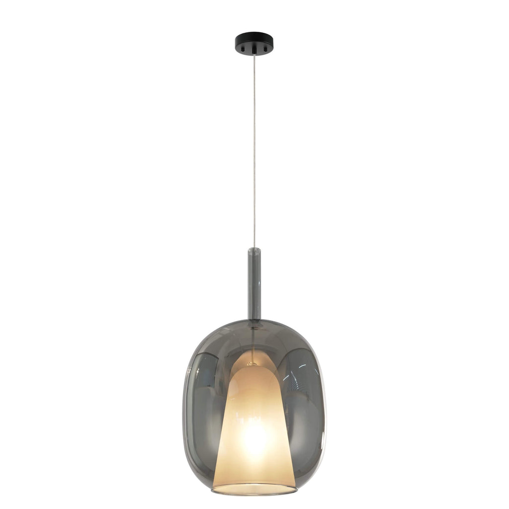 ARTCRAFT DUSK PENDANT SMOKE GLASS AC11219SM