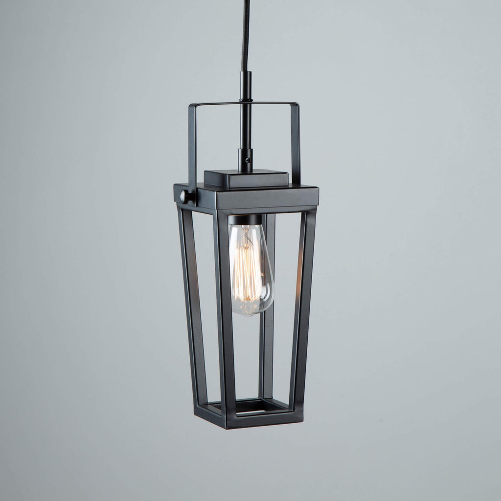 ARTCRAFT CARRIAGE 1 LIGHT PENDANT AC11701BK
