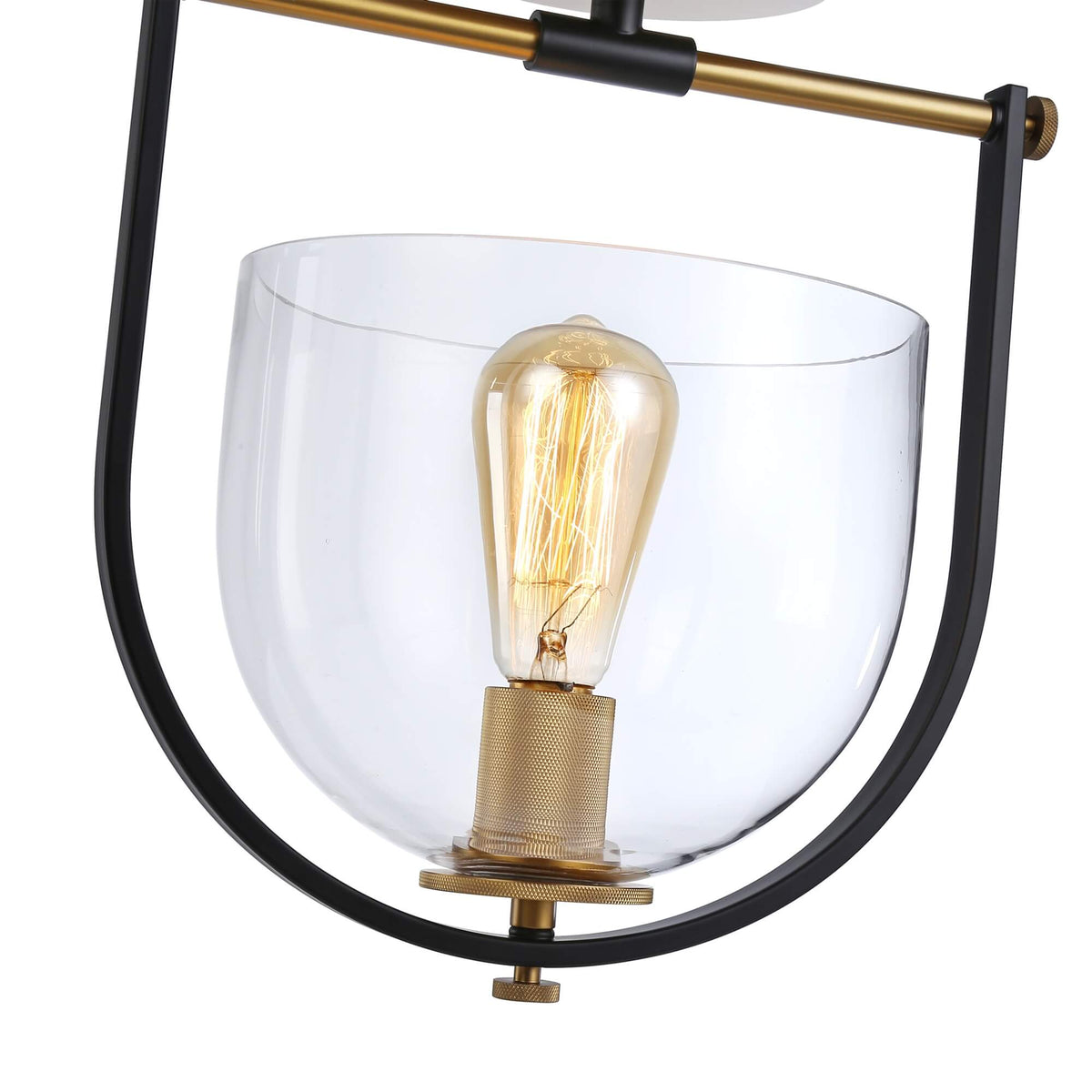 ARTCRAFT  CHESHIRE 1 LIGHT FLUSH MOUNT  AC11743BB