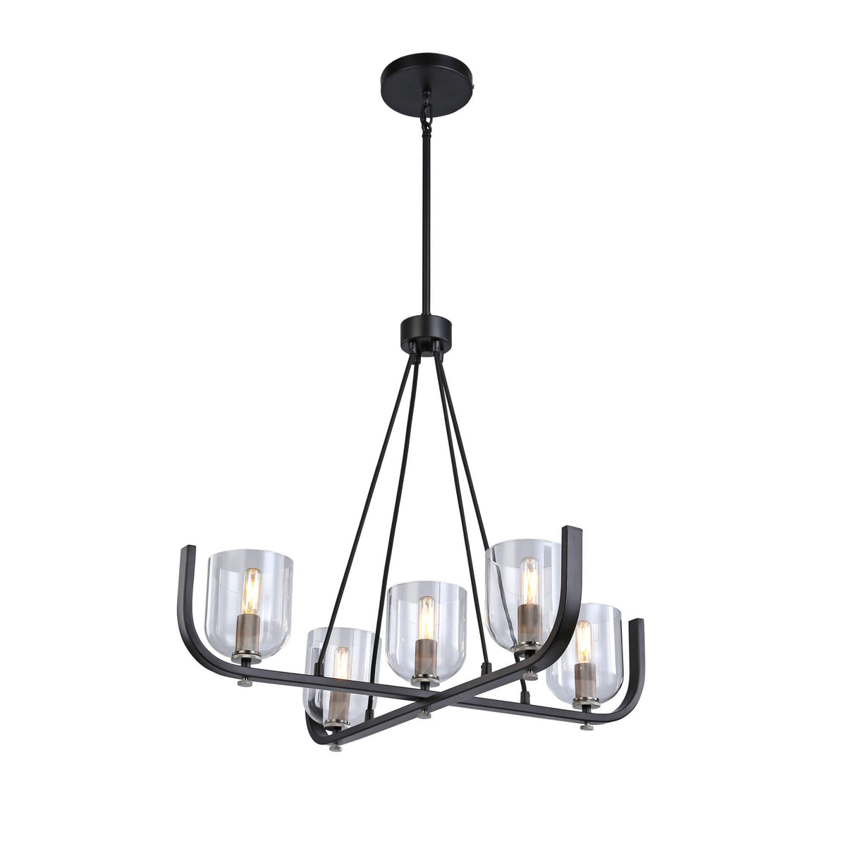 ARTCRAFT CHESHIRE 5 LIGHT CHANDELIER AC11746NB