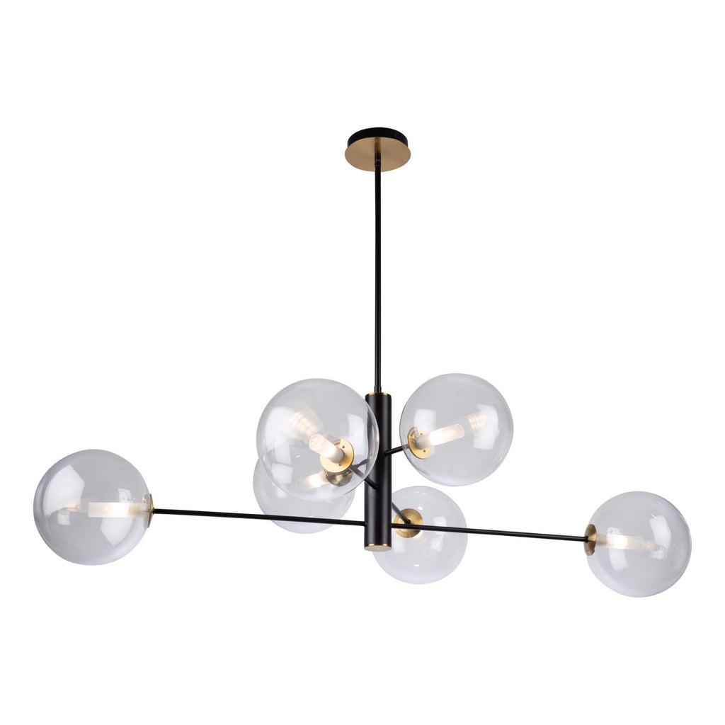ARTCTRAFT AURELIA  6 LIGHT CHANDELIER AC11766VB