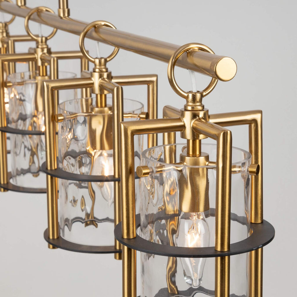 ARTCRAFT BURFORD 5-LIGHT LINEAR ISLAND AC11815BB