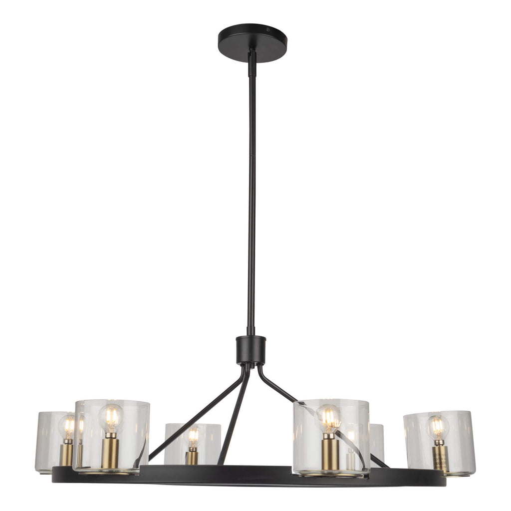 ARTCRAFT SALINAS COLLECTION 6 LIGHT CHANDELIER AC11826BB