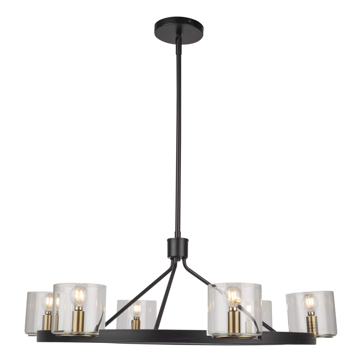 ARTCRAFT SALINAS COLLECTION 6 LIGHT CHANDELIER AC11826BB