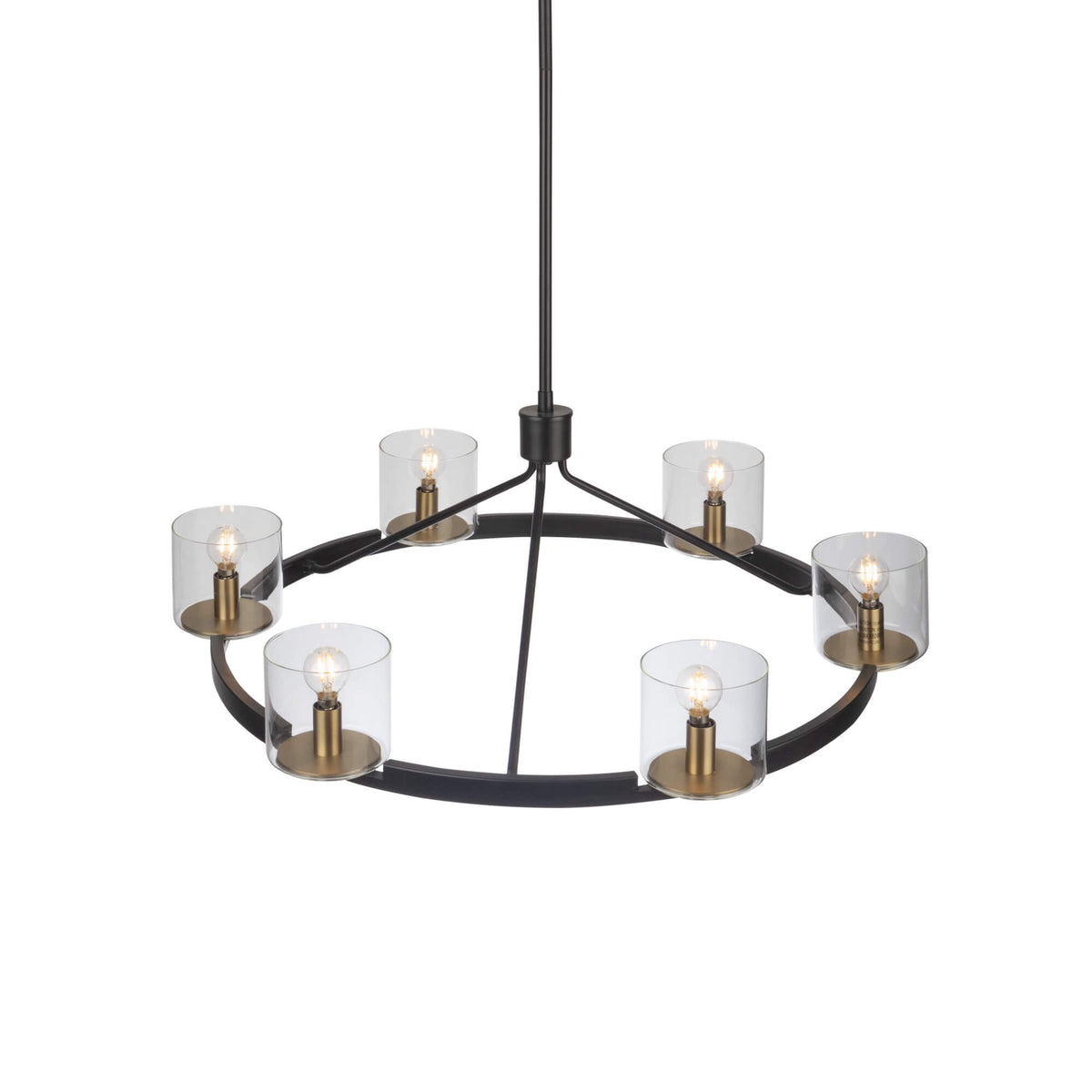 ARTCRAFT SALINAS COLLECTION 6 LIGHT CHANDELIER AC11826BB