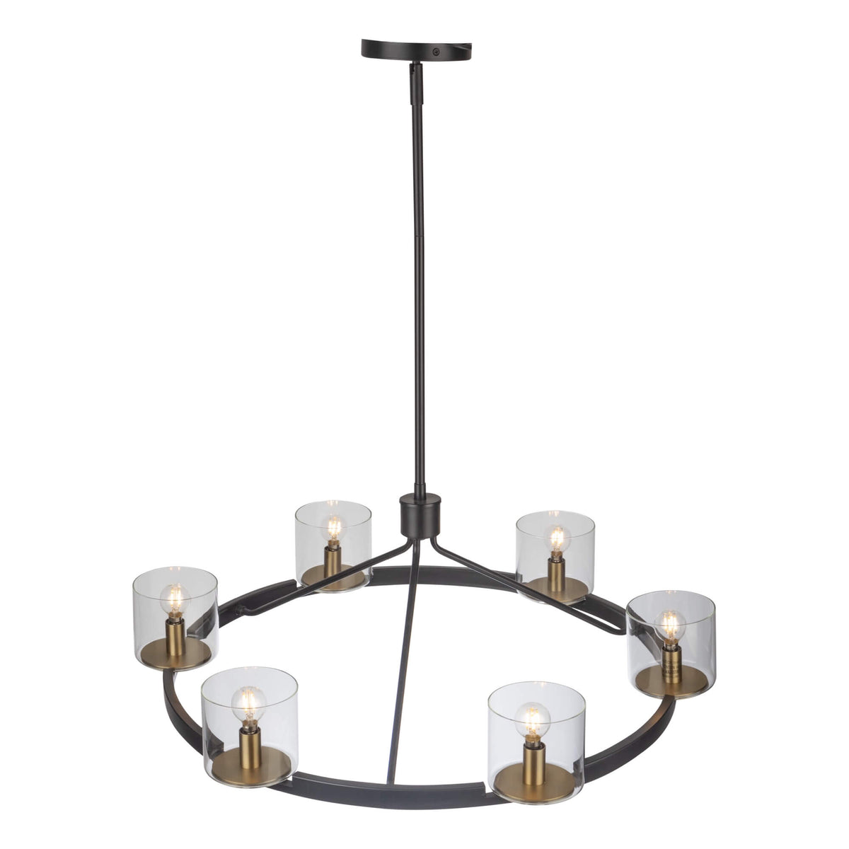 ARTCRAFT SALINAS COLLECTION 6 LIGHT CHANDELIER AC11826BB