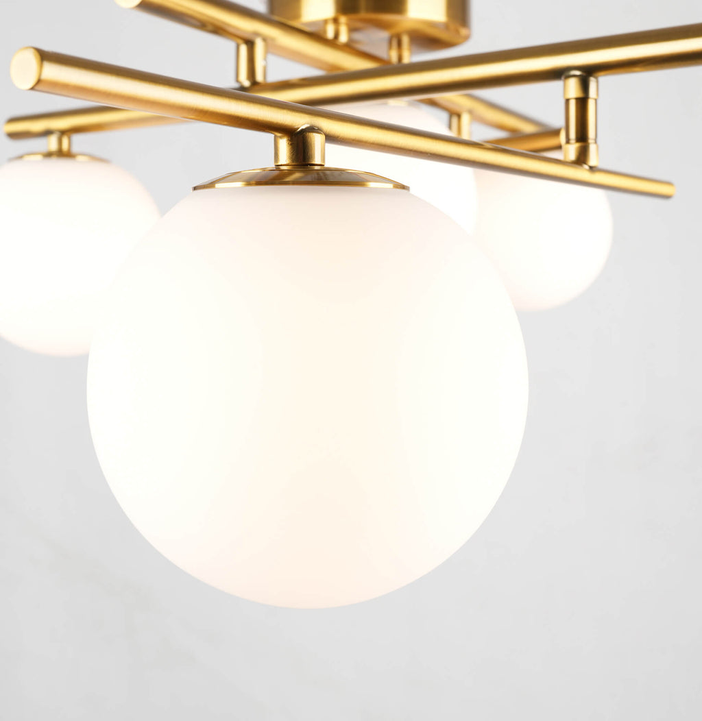 ARTCRAFT MODENA 5 LIGHT SEMI-FLUSH MOUNT AC11975BR