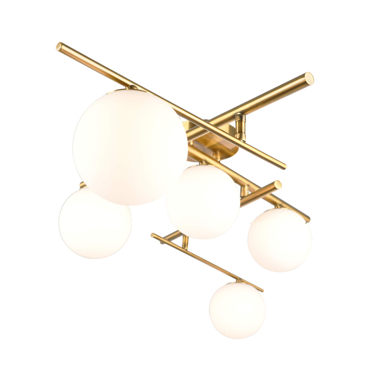 ARTCRAFT MODENA 5 LIGHT SEMI-FLUSH MOUNT AC11975BR
