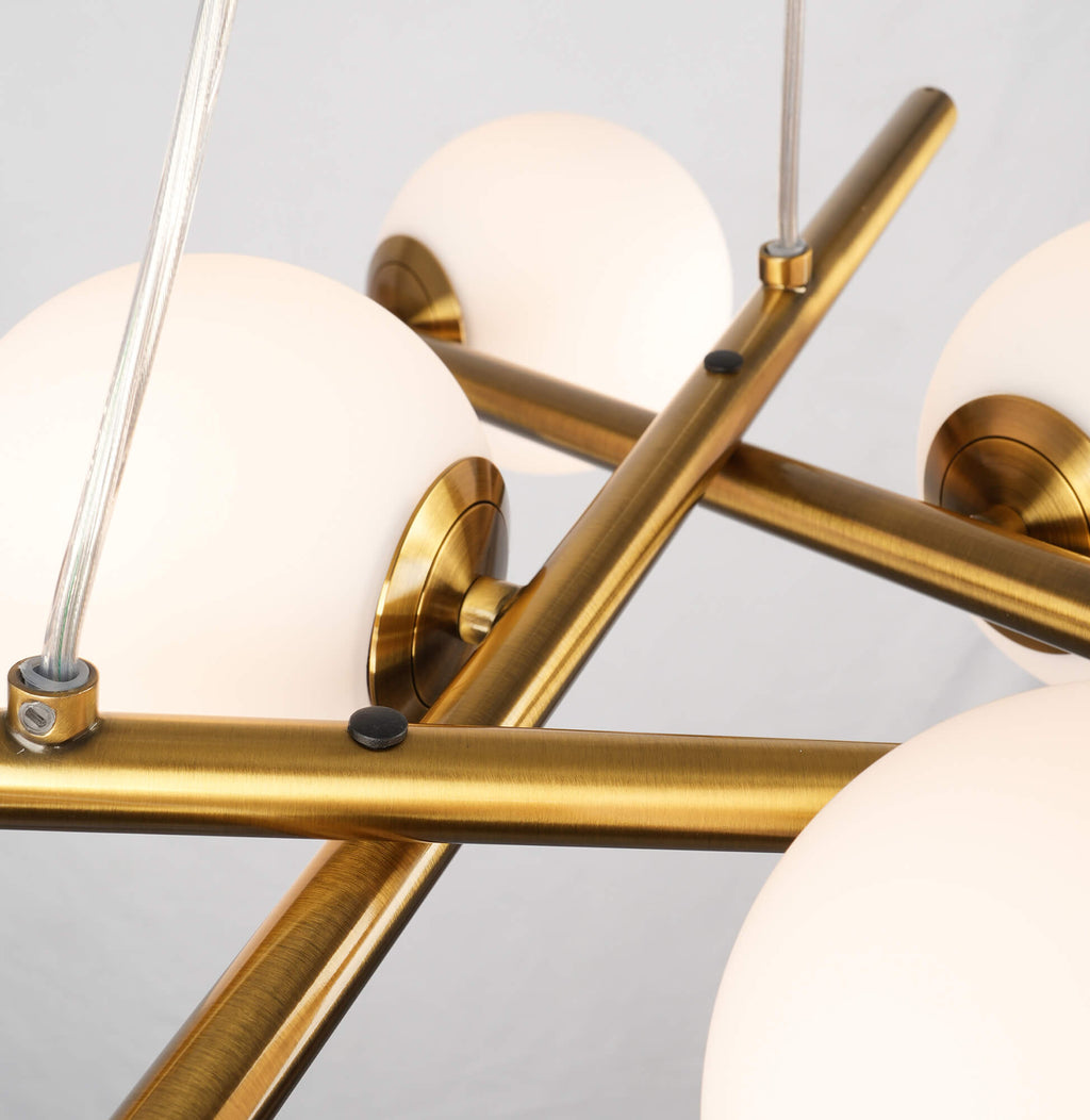 ARTCRAFT MODENA 6 LIGHT CHANDELIER AC11976BR