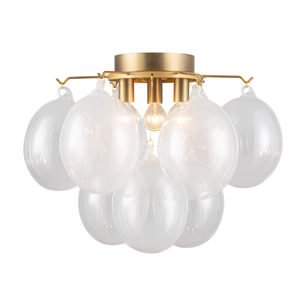 ARTCRAFT GLOBO 4-LIGHT SEMI FLUSH AC11993WH