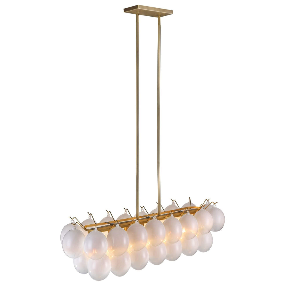 ARTCRAFT GLOBO 8-LIGHT LINEAR ISLAND AC11998WH