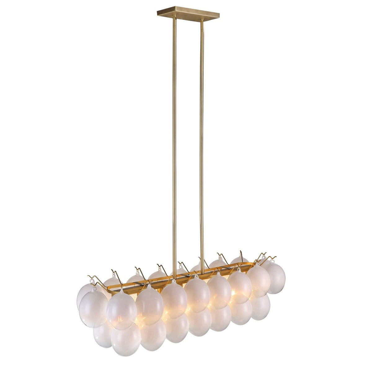 ARTCRAFT GLOBO 8-LIGHT LINEAR ISLAND AC11998WH