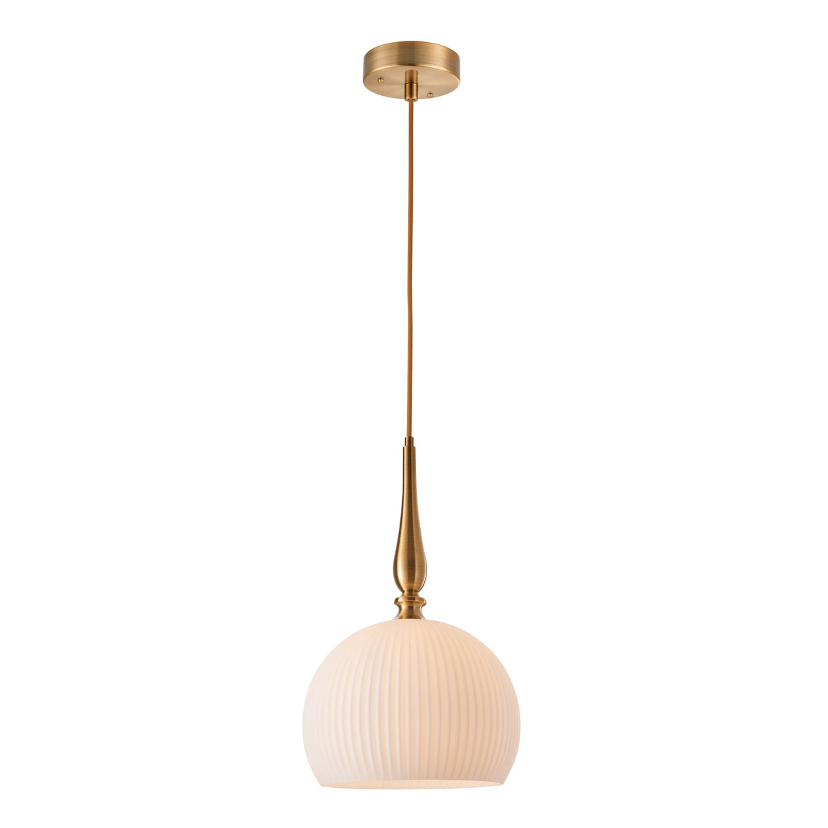 ARTCRAFT KATE 1 LIGHT PENDANT BRASS AC12111BR