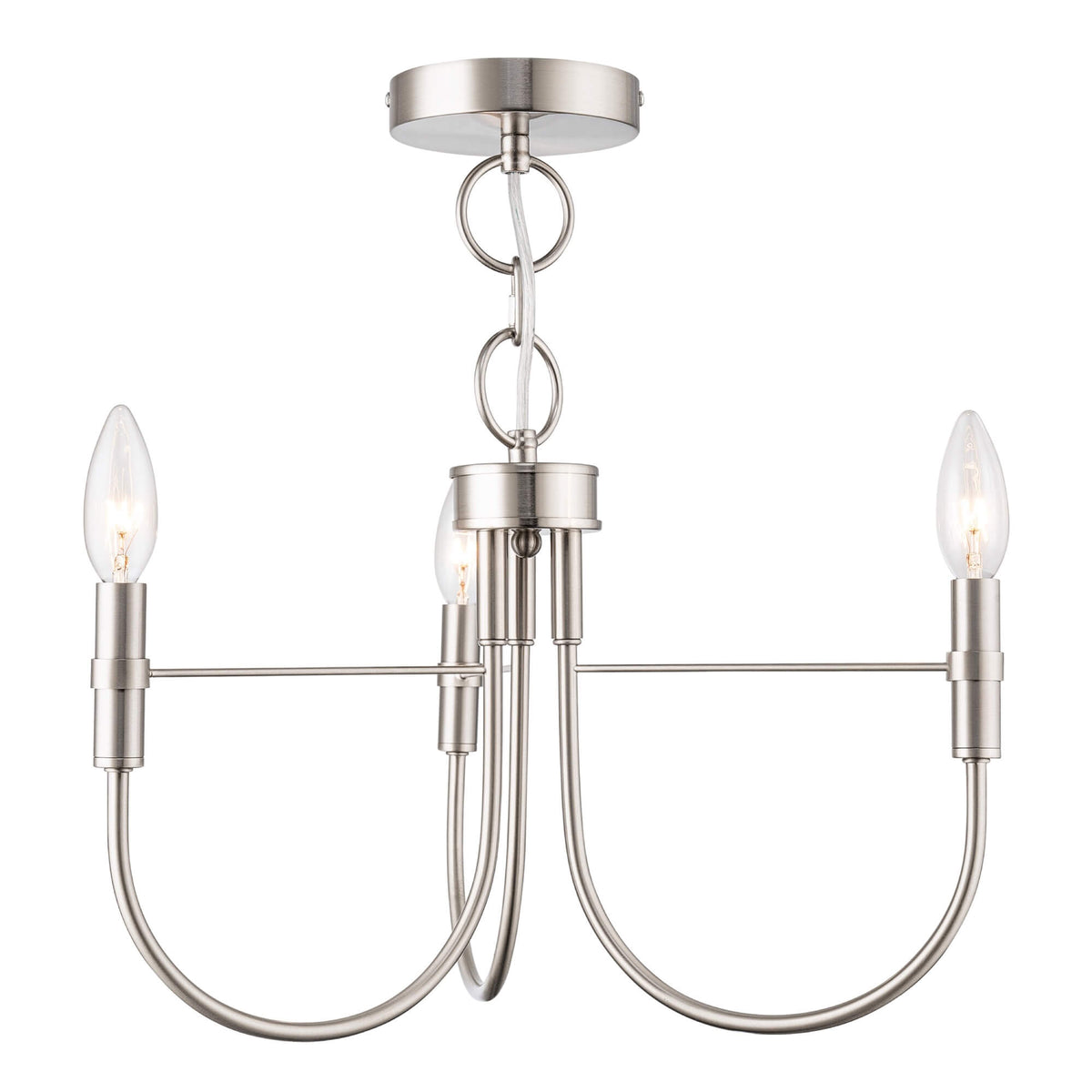 ARTCRAFT FOUNDRY SEMI-FLUSH MOUNT NICKEL AC12223BN
