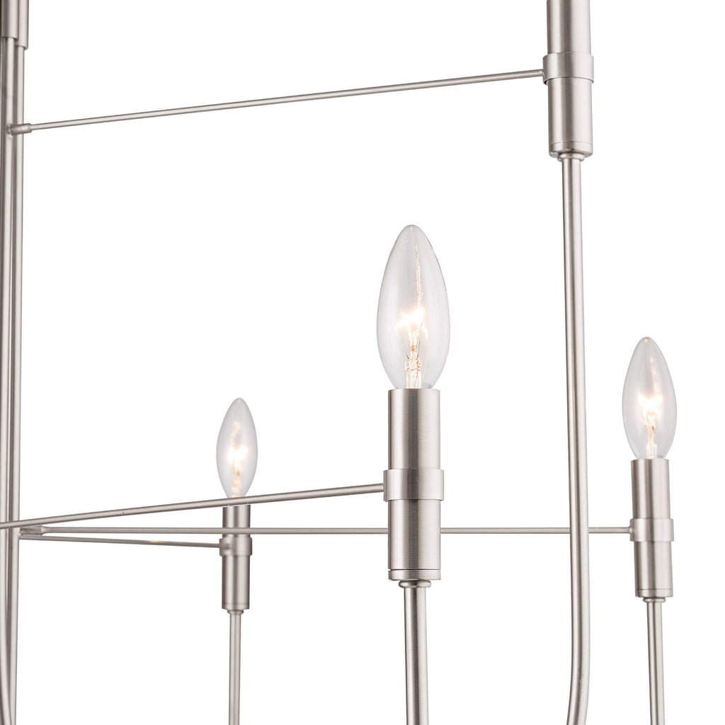 ARTCRAFT FOUNDRY 9LT CHANDELIER NICKEL AC12229BN