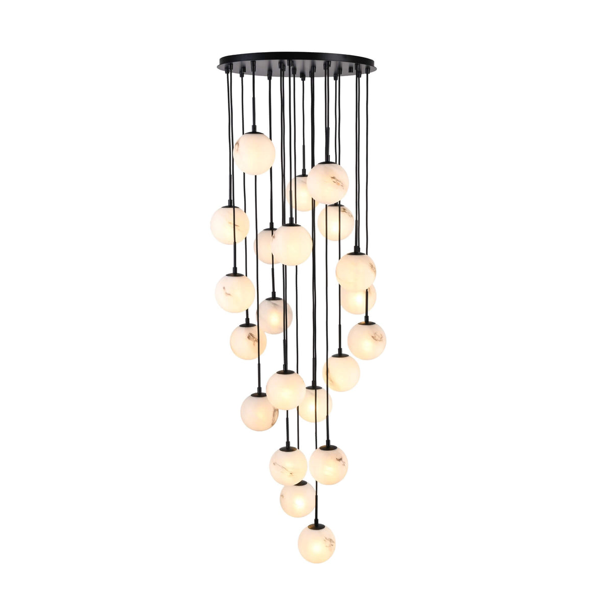 ARTCRAFT NIGHTFALL 21LT CHANDELIER AC12281BK