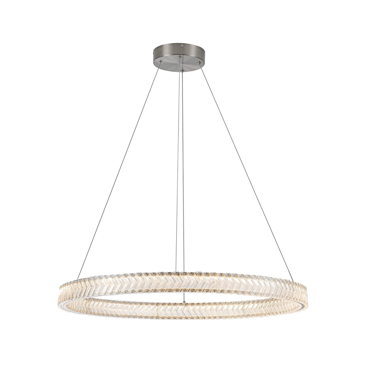 ARTCRAFT CHEVRON PENDANT 31.5" LED AC5052BN