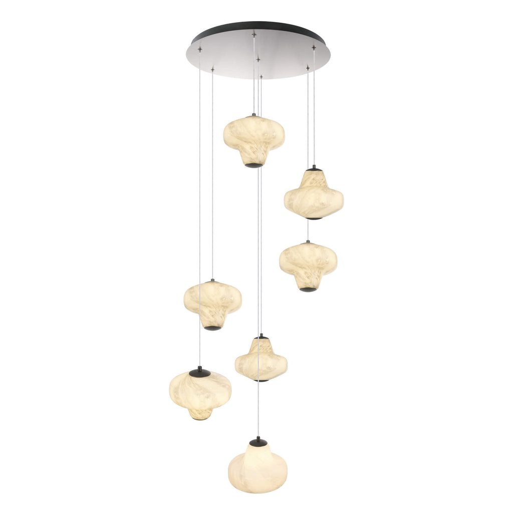 ARTCRAFT SOLARA 7 LT CHANDELIER LED AC5087GR