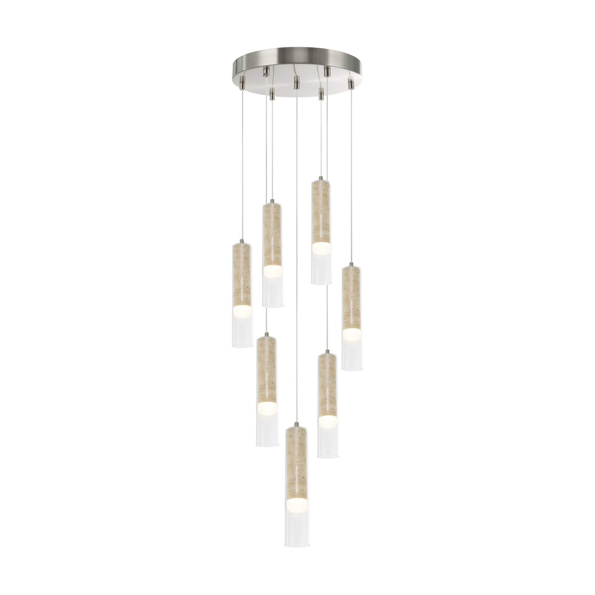 ARTCRAFT ZARA 7 LT CHANDELIER LED AC5107BN