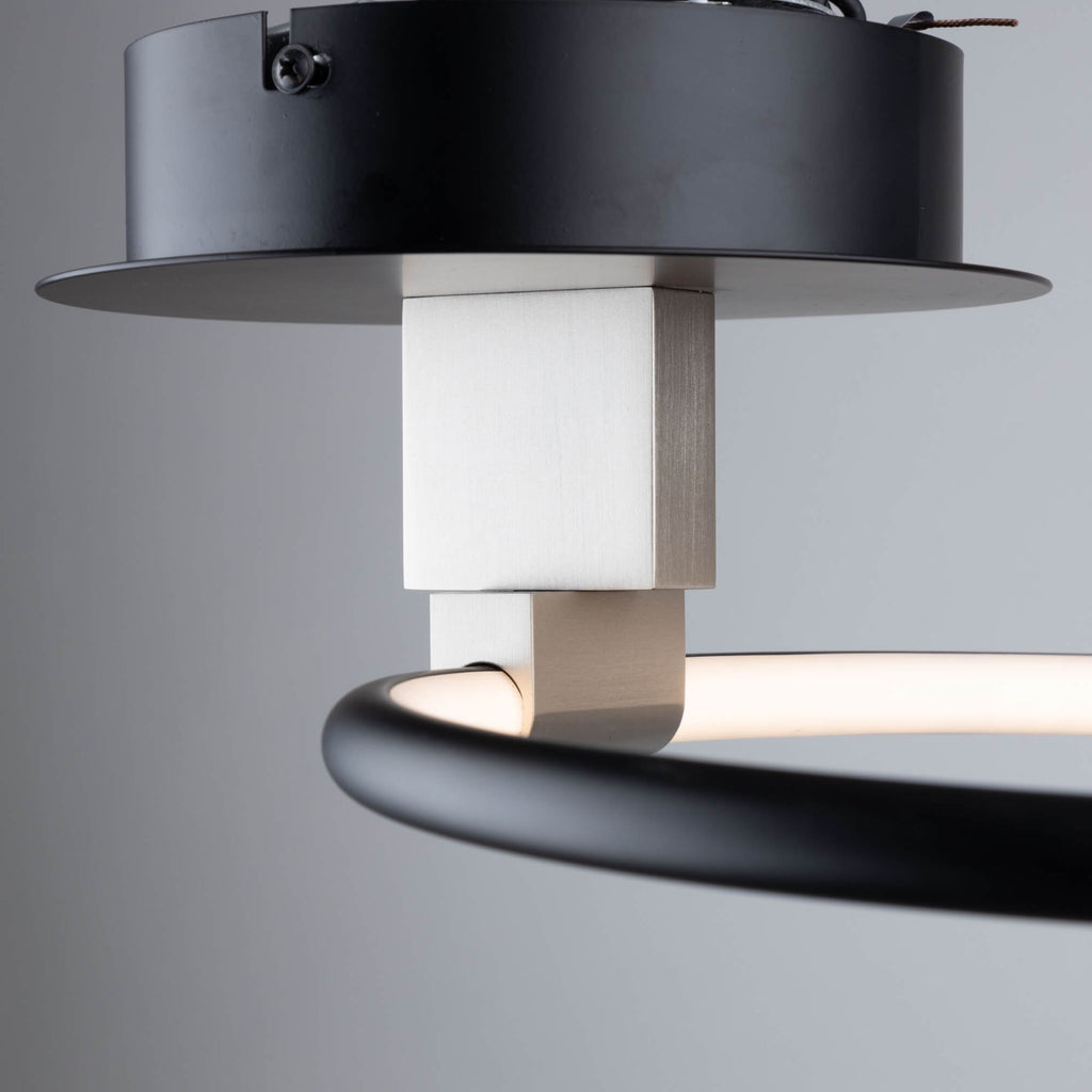 ARTCRAFT HALO COLLECTION 12" FLUSH MOUNT AC6630NB