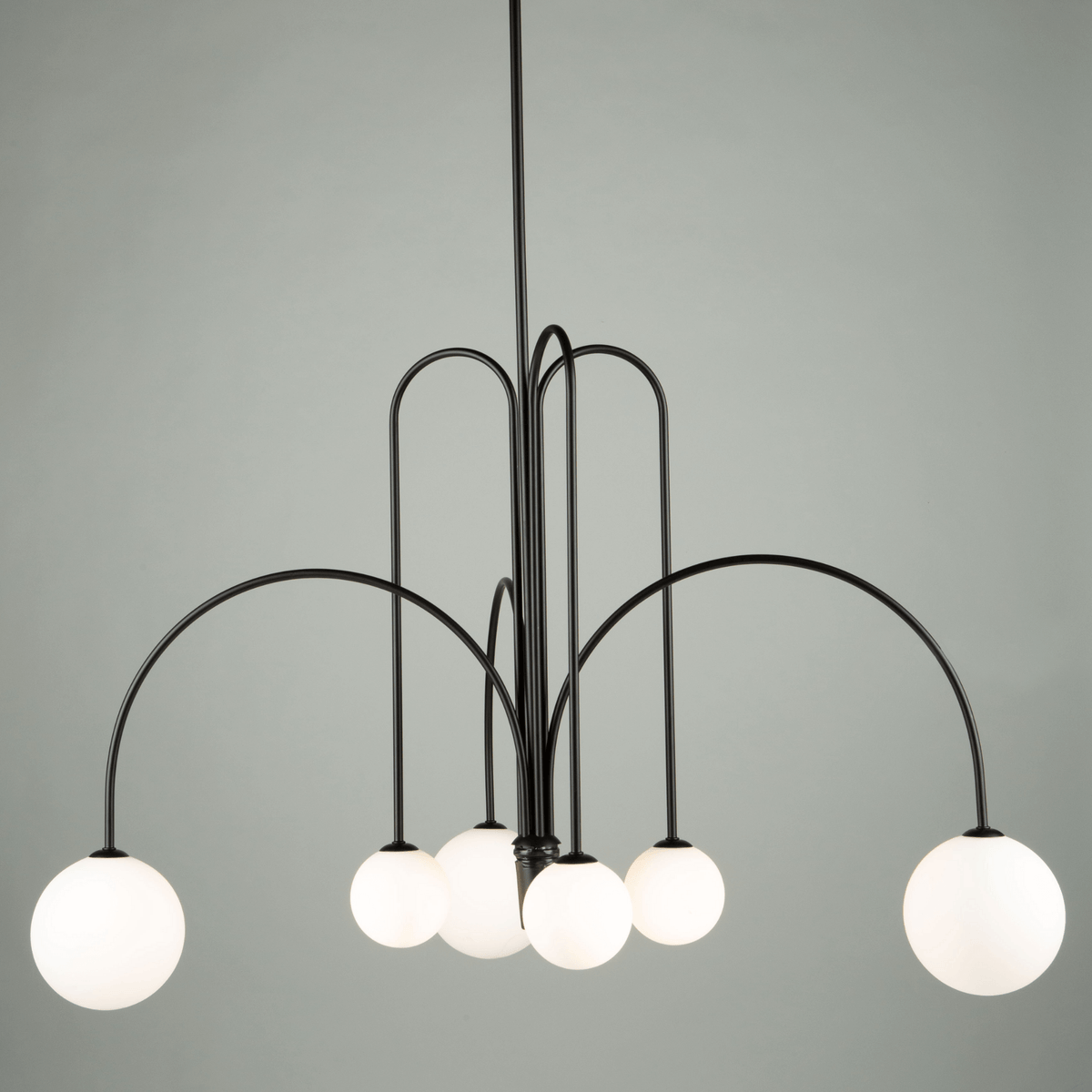 ARTCRAFT COMET  6 LIGHT CHANDELIER AC6656BK