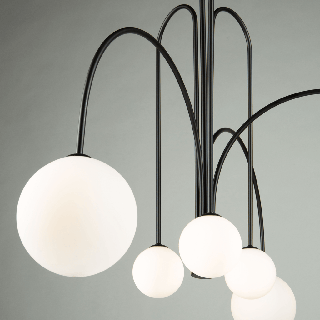 ARTCRAFT COMET  6 LIGHT CHANDELIER AC6656BK