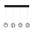 ARTCRAFT ROSE 4 LIGHT ISLAND LED AC6734BK