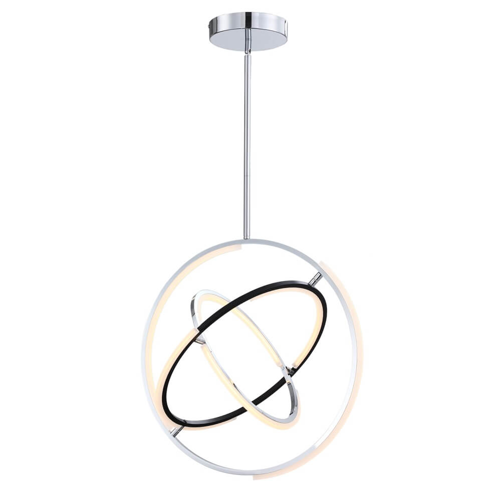 ARTCRAFT TRILOGY COLLECT LED PENDANT 24"D  AC6741PN