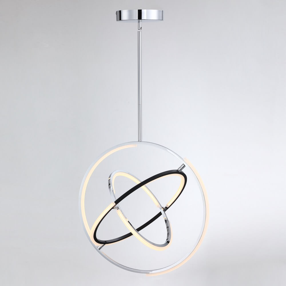 ARTCRAFT TRILOGY COLLECT LED PENDANT 24"D  AC6741PN
