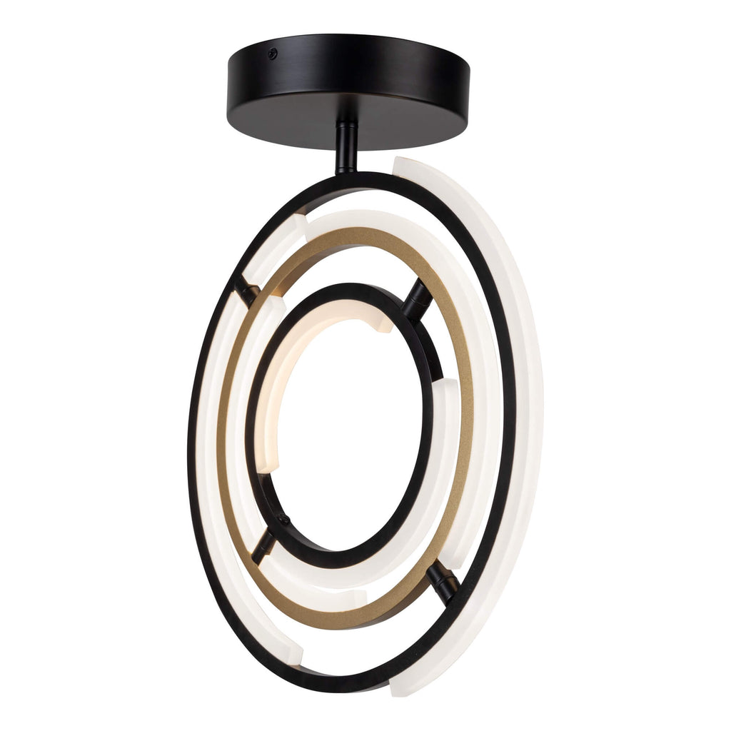 ARTCRAFT TRILOGY LED SEMI-FLUSH MOUNT AC6745BB
