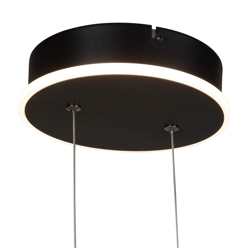ARTCRAFT SILICON VALLEY 6 LIGHT LED CHANDELIER  AC6776BK