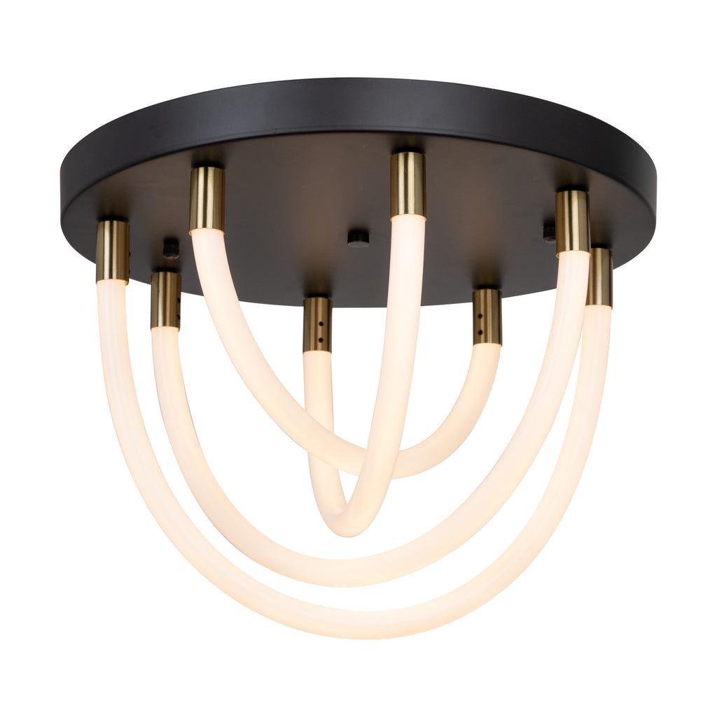 ARTCRAFT CASCATA LED FLUSH MOUNT AC6811BK