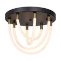 ARTCRAFT CASCATA LED FLUSH MOUNT AC6811BK