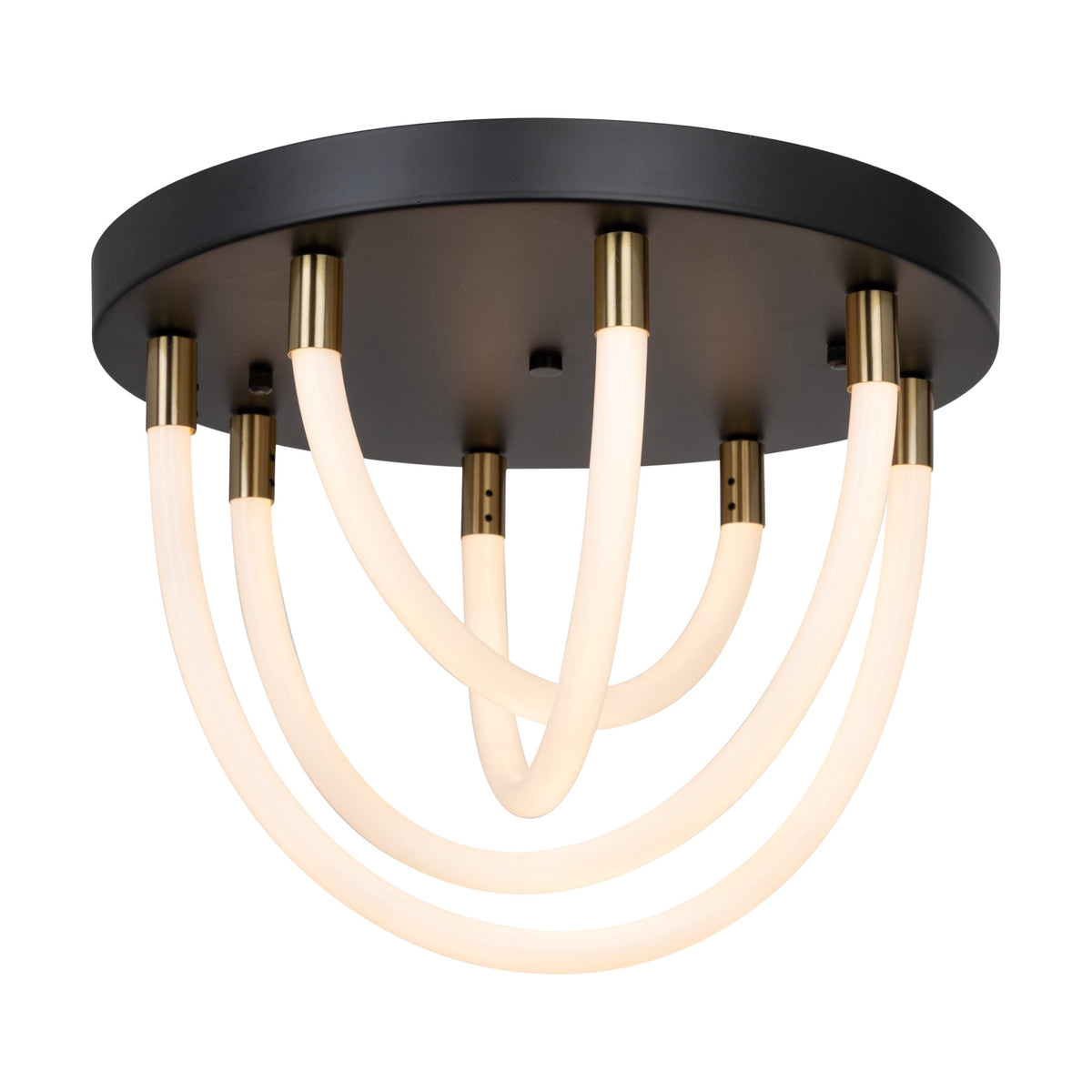ARTCRAFT CASCATA LED FLUSH MOUNT AC6811BK