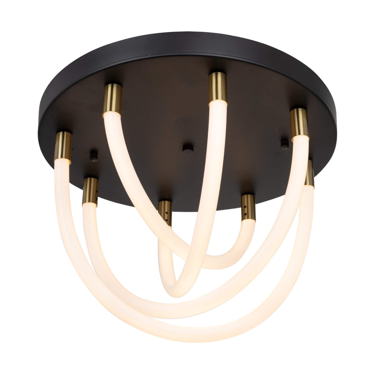 ARTCRAFT CASCATA LED FLUSH MOUNT AC6811BK